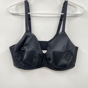 Savage X Fenty Black‎ Satin Quilted Balconette Bra 38DD